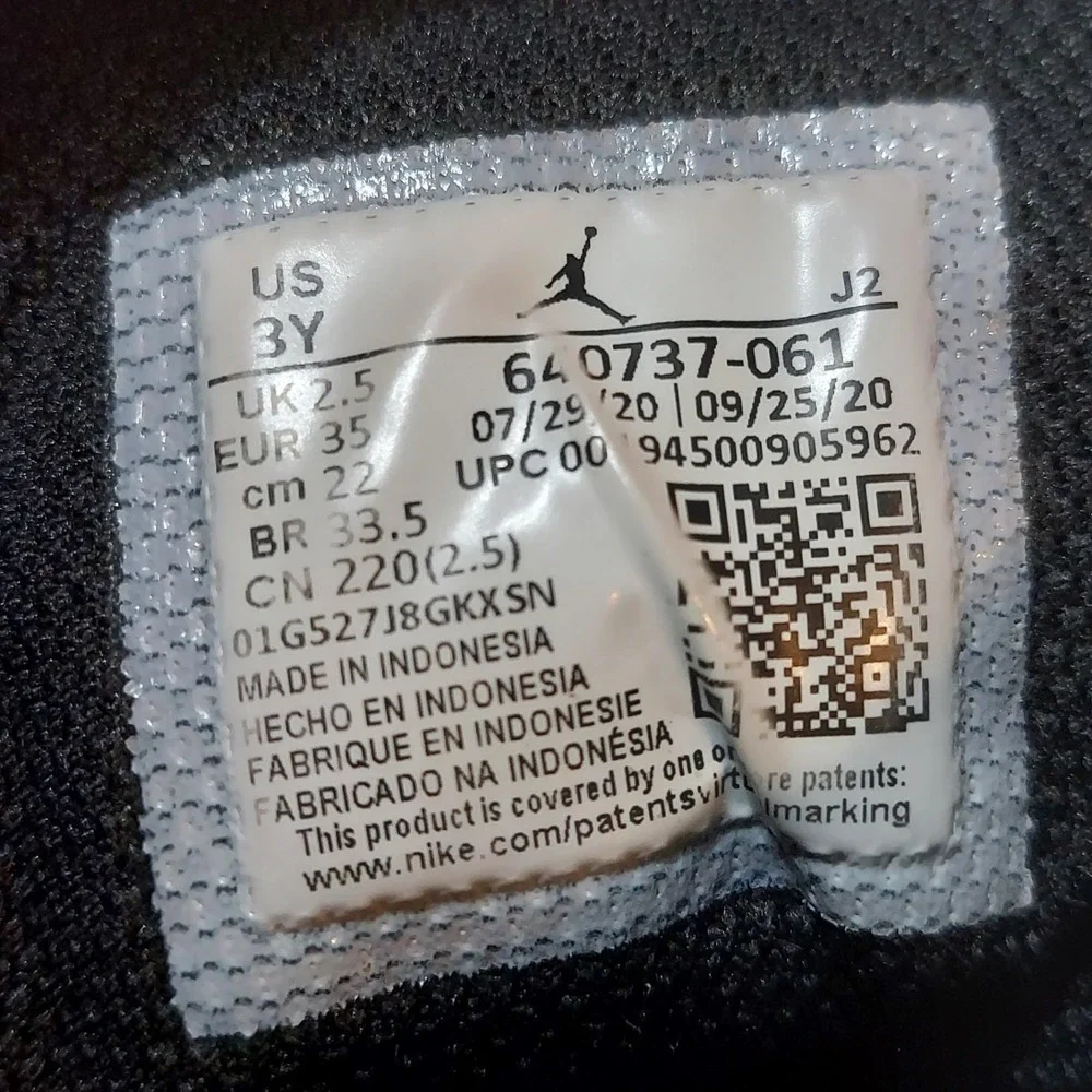Nike Air Jordan 1 Mid 640737-061 Black‎ Pink Basketball Shoes Sneakers Size 3Y